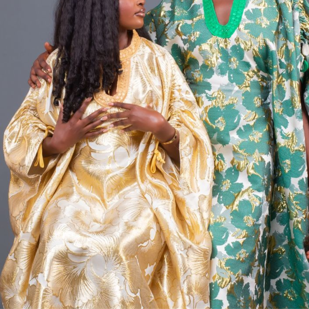 Robe Caftan Dorée Élégante – Image 3